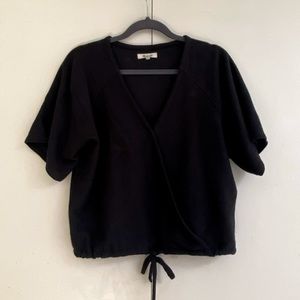 Madewell wrap black shirt Small